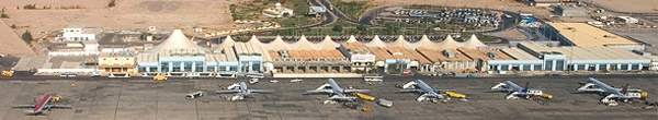 Der internationale Flughafen Hurghada